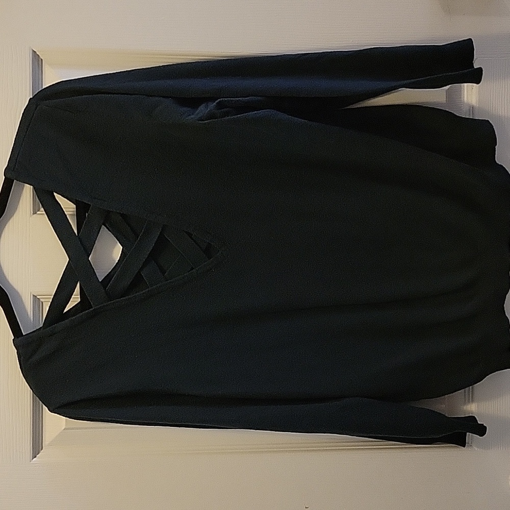 Love Ellie XXL Dark Green V-Neck Sweater - Picture 2 of 6